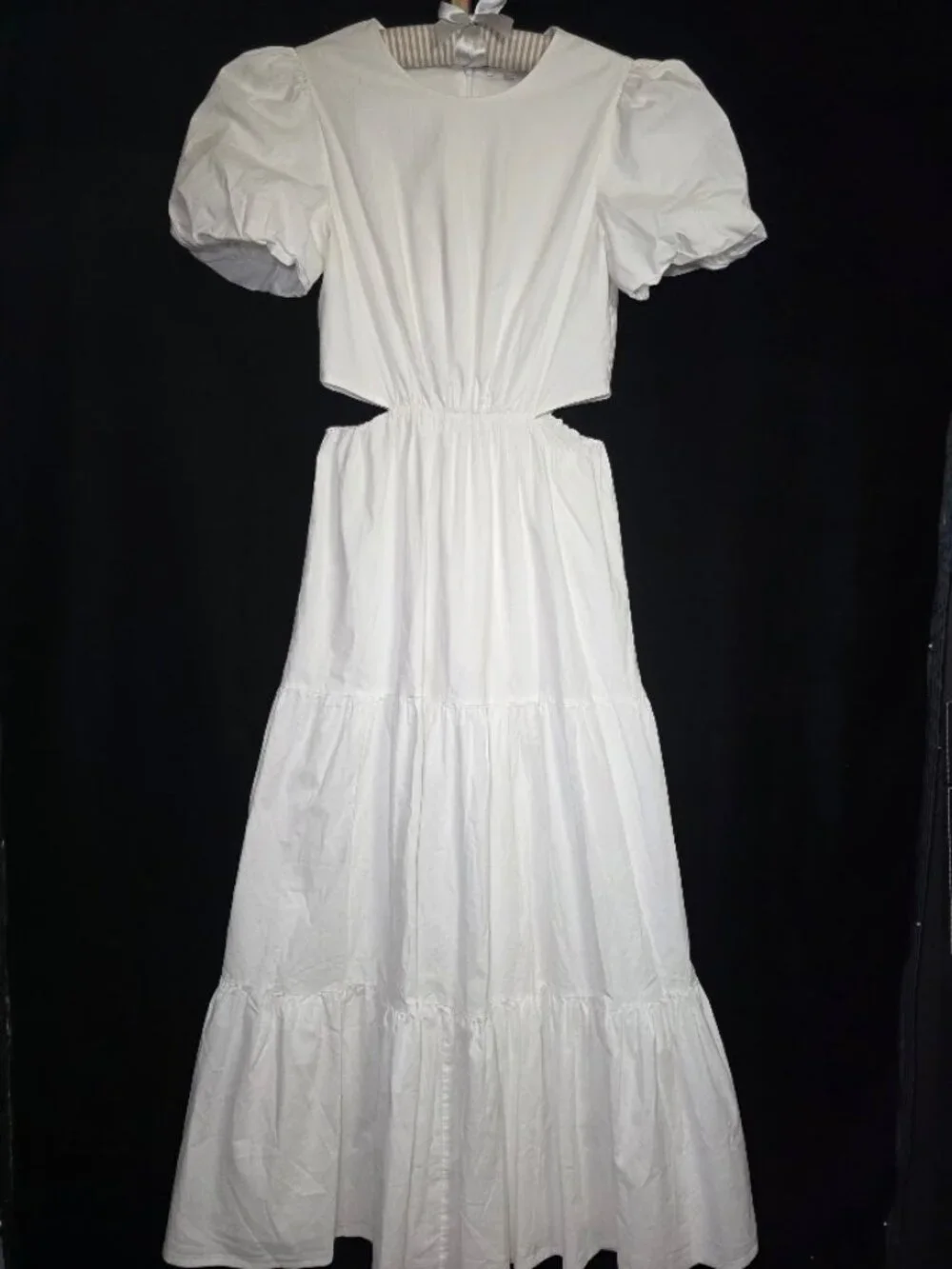 WAYF Plaza Cut Out Tiered Maxi Dress S